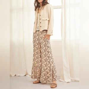 NWT NEKANE | $124 Silent Embroidered Palazzo Pants